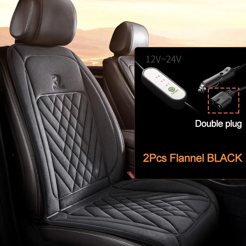 12-24V Beheizte Auto Sitz Flanell Kissen Winter Verlängern Wärmer Sitz Heizung Auto Zubehör Pads Universal Auto Sitz heizung Abdeckung – Detail 13