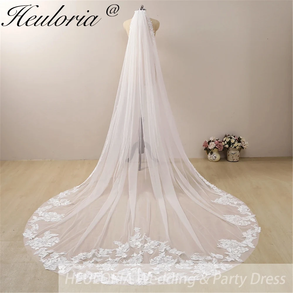 

Fashion Lace Wedding Accessories lace applique wedding dress 3M Wedding Veil
