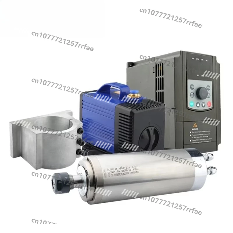 Motor Kit Cnc Spindle Lathe Pcb Drilling 2.2 Kw High Speed 24000 Rpm Milling Water Cooling