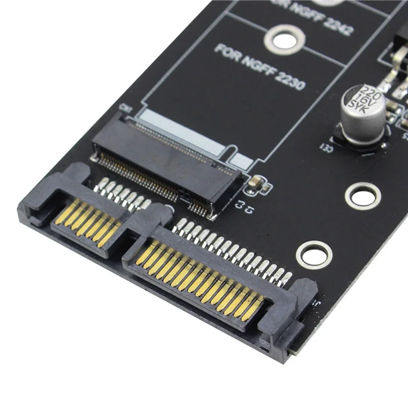 M.2 para Adaptador SATA, Conversor NGFF, Cartão SATA3, Chave B para 2230-2280 SSD, 2.5"