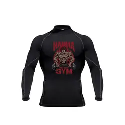 Men's Anime Baki Hanma Turtle Neck Compression Shirts Gym Fitness Quick Dry Rashguard Muscle Athletic Bodybuilding Shirts