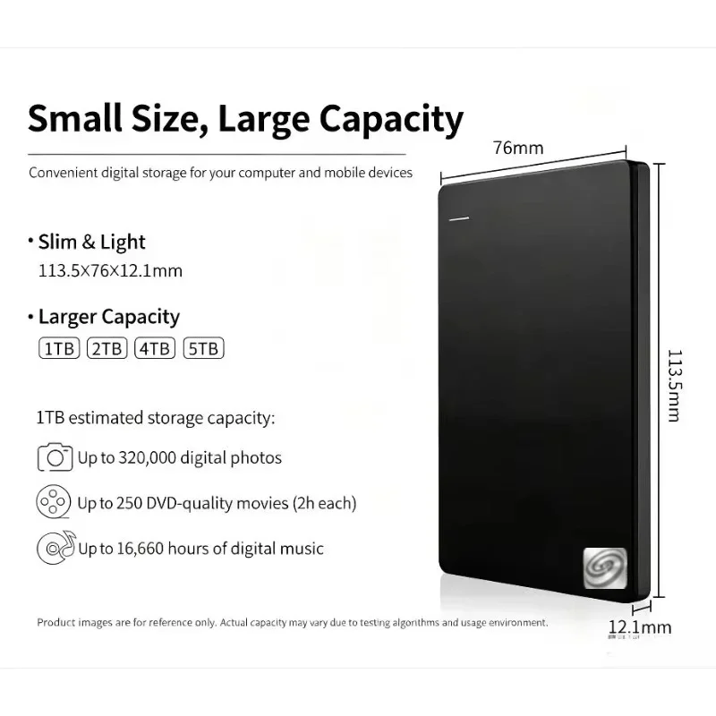 New Portable External Hard Drive 2.5 Inch USB3.0 High Speed 500GB 1TB Extended Storage Disk For Laptop Desktop PC