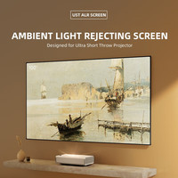 2025 Newest  MIVISION 100~120 Inch 16:9 ALR UST Projector Screen Ambient Light Rejecting Projection Curtain Supported 3D/4K 8K