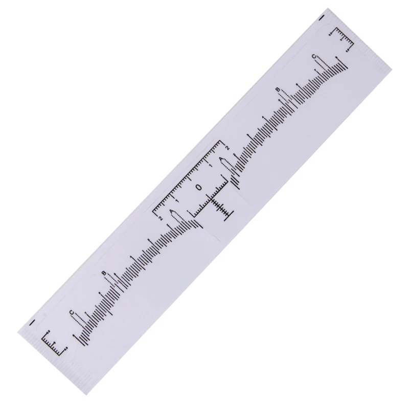 20pcs/set Disposable Eyebrow Stencil Stickers Tattoo Microblading Permanent Makeup Brow Ruler Positioning Tool Transparent Card