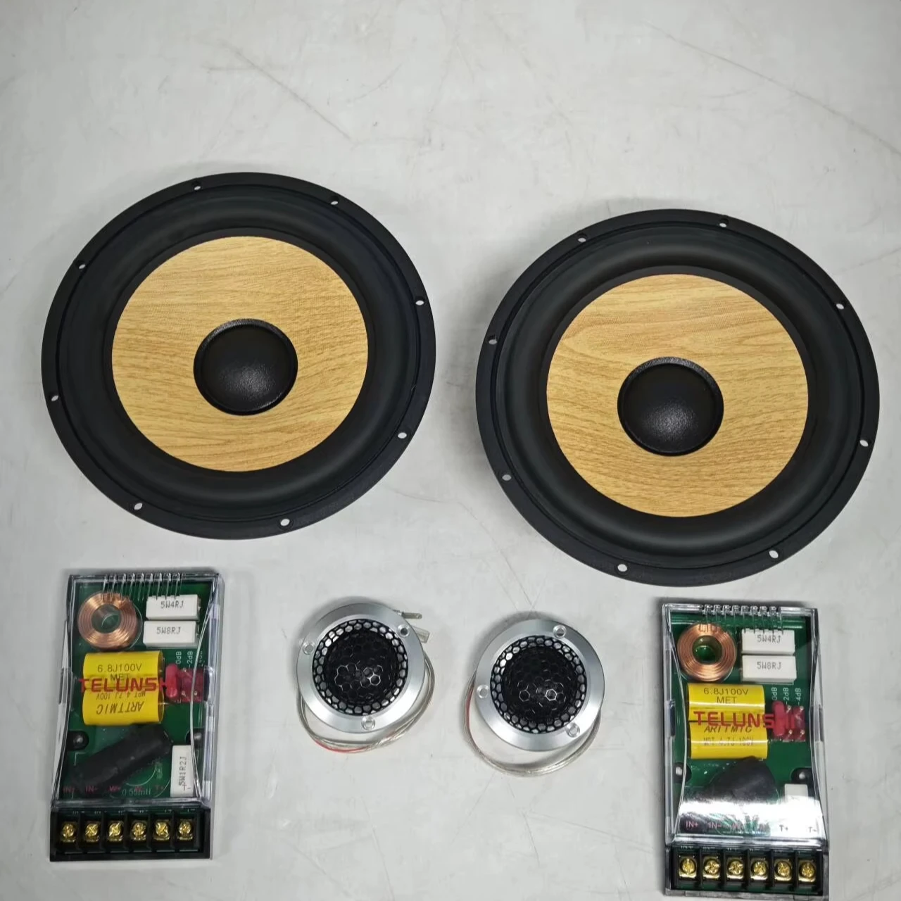Car Audio Components 2-way Midrange Bass Woofer 6.5 Inch Car Dome Tweeter 2 Way Car Sound Component Speaker