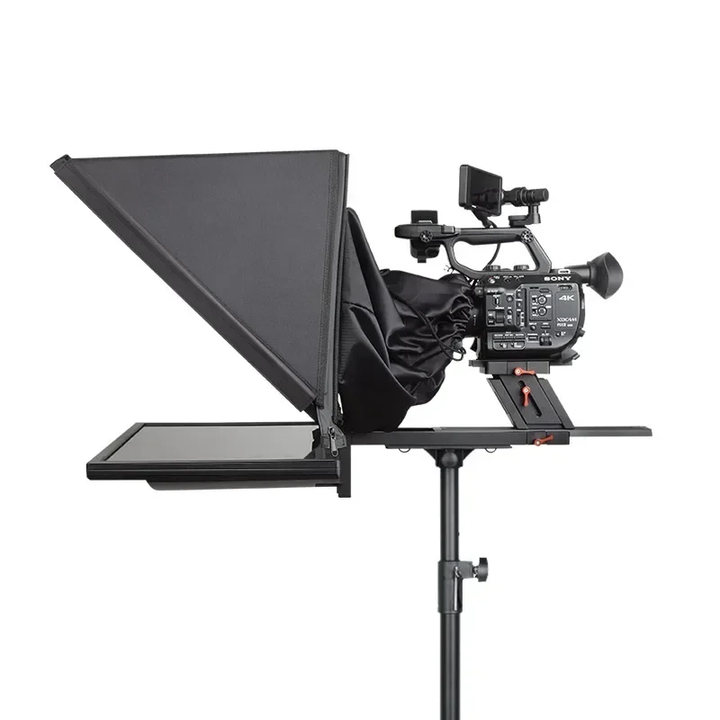 2025Desview Teleprompter de transmissão profissional de 21,5 polegadas para estúdio e webcasters de transmissão ao vivo e Youtubers