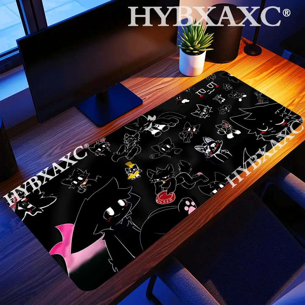 

HYBXAXC Boykisser Silly Cat Cute Mouse Pad Non-slip Desk Mat PC Laptop Accessories Office Keyboard Large Gamers Decoracion
