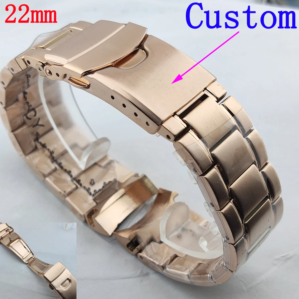 

22mm Stainless Steel Links NH35 case 20mm Watch Bands Strap Wristwatch Clasp Bracelet Replacement Light Weight Bands SK007S 01