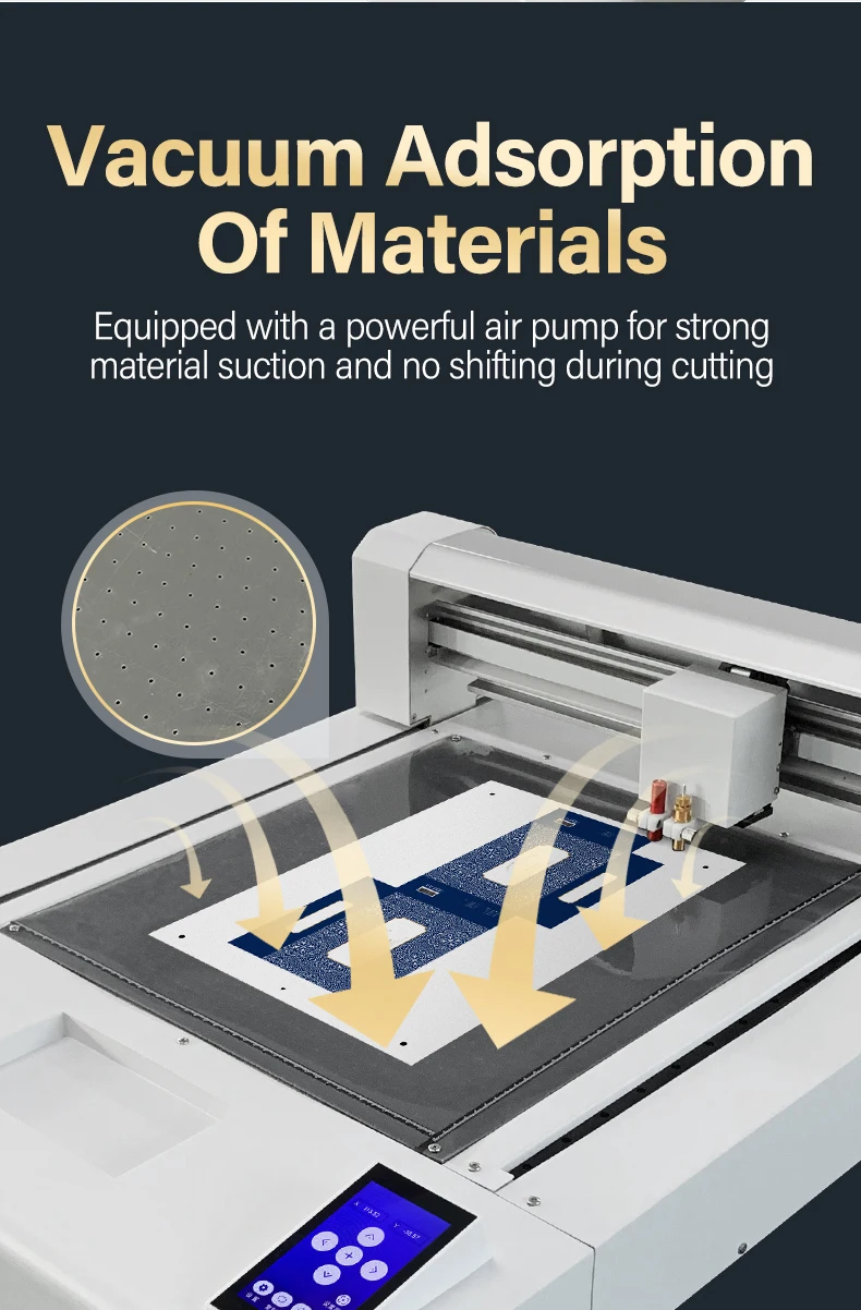 For A3+ 5035 Digital flatbed cutters dual heads cutting and creasing for packaging and labels