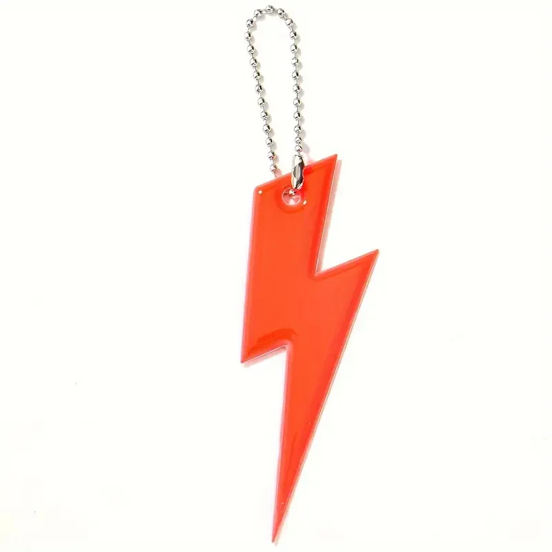 Reflective Keychains, Colorful Lightning Design
