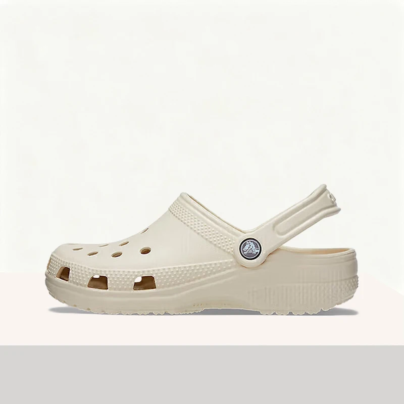 Crocs Classic Clog Off-White Classic Non-Slip Durable Breathable Soft Perforated 2cm Slip-On Unisex Clog 10001-2Y2