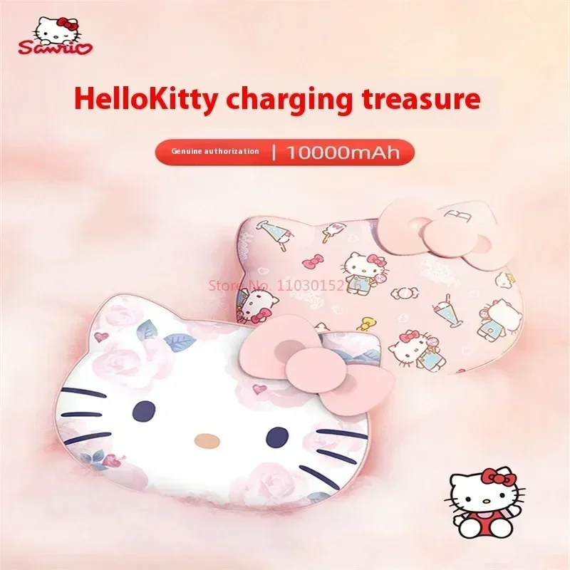 Sanrio Hello Kitty Hand Warmer Power Bank Fast Charging Portable 10000mah Cute Mobile Power Supply For Iphone Girls Holiday Gift