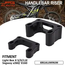Motorcycle Lightweight 15mm 25mm Handlebar Riser Head Up Raiser Adaptor For Surron Sur Ron Lightbee X S L1E Segway X260 JFG