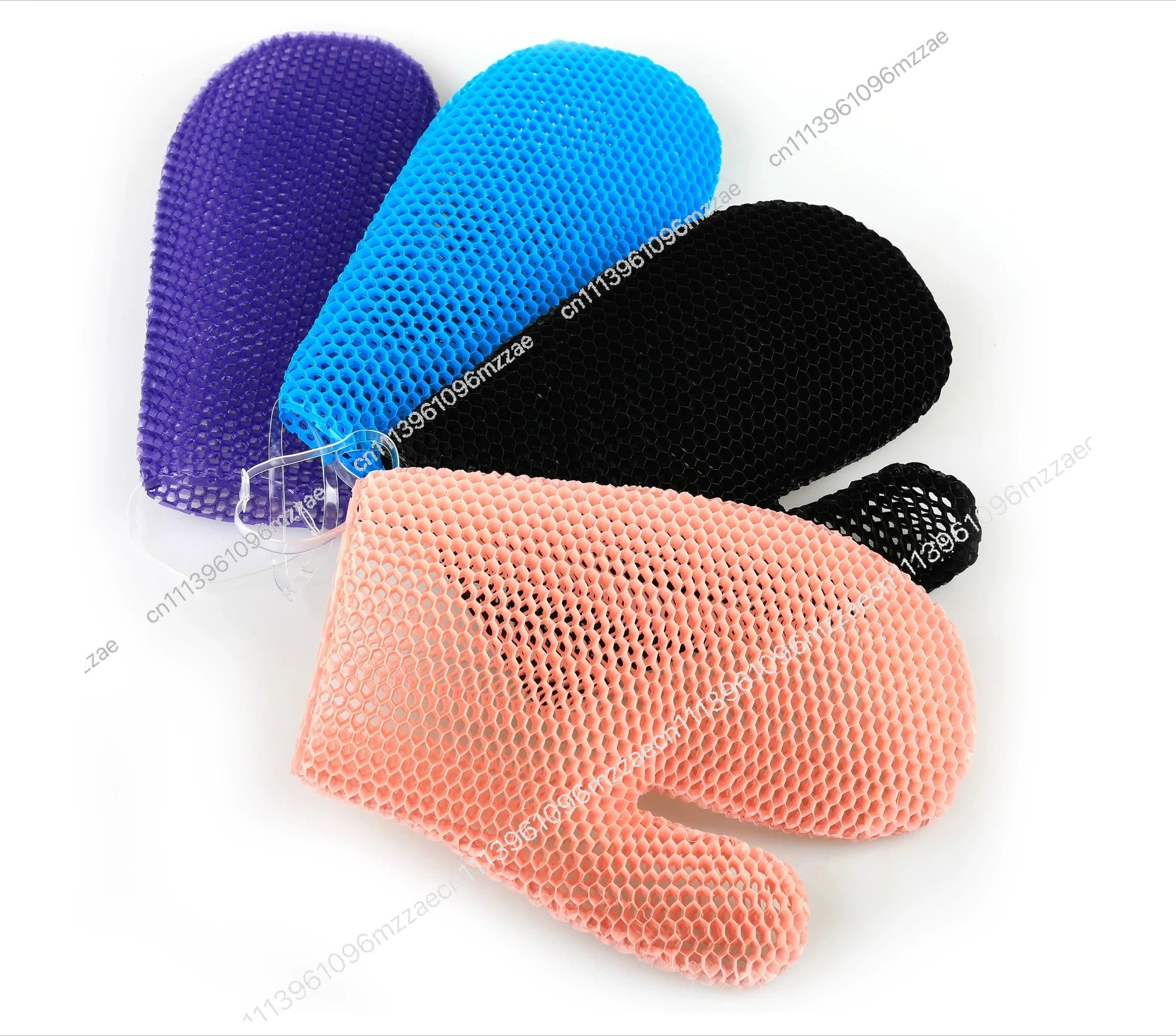

Antibacterial Cleaning Bath Gloves, Exfoliating Bath Scrub Back Towel, Makeup Remover Finger Cover