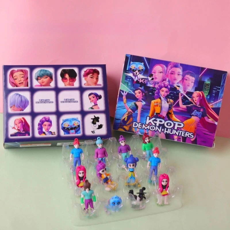 K-pop Demon Hunters Blind Box Devil Saja Raccogliere Anime Figure Kid Party Cosplay Gaming Cartoon Huntrix Regalo di Natale decorativo
