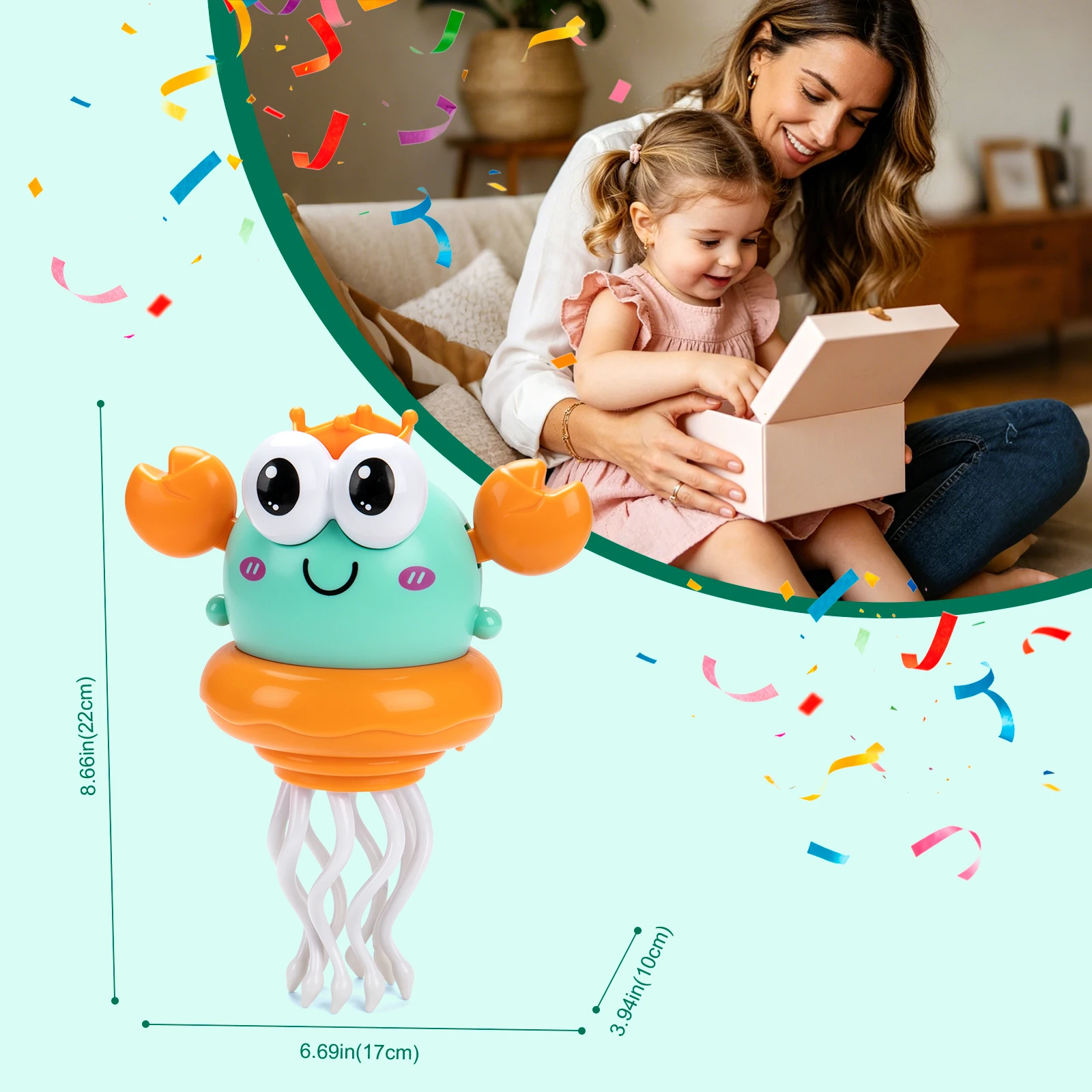 Juguetes electrónicos para mascotas para chico, pato bailando y pulpo, pingüino Musical, juguetes para gatear para bebés