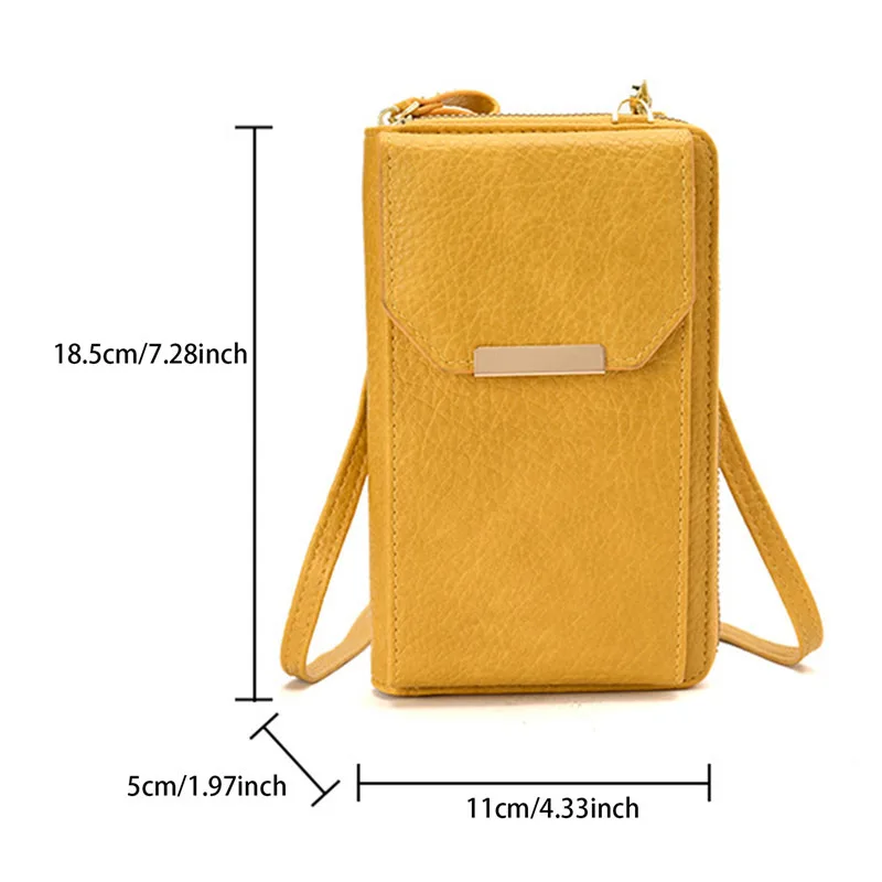 Women Messenger Bag Small Handbag Mini Crossbody Shoulder Wallet For Phone PU Leather Coin Purse Ladies Card Holder