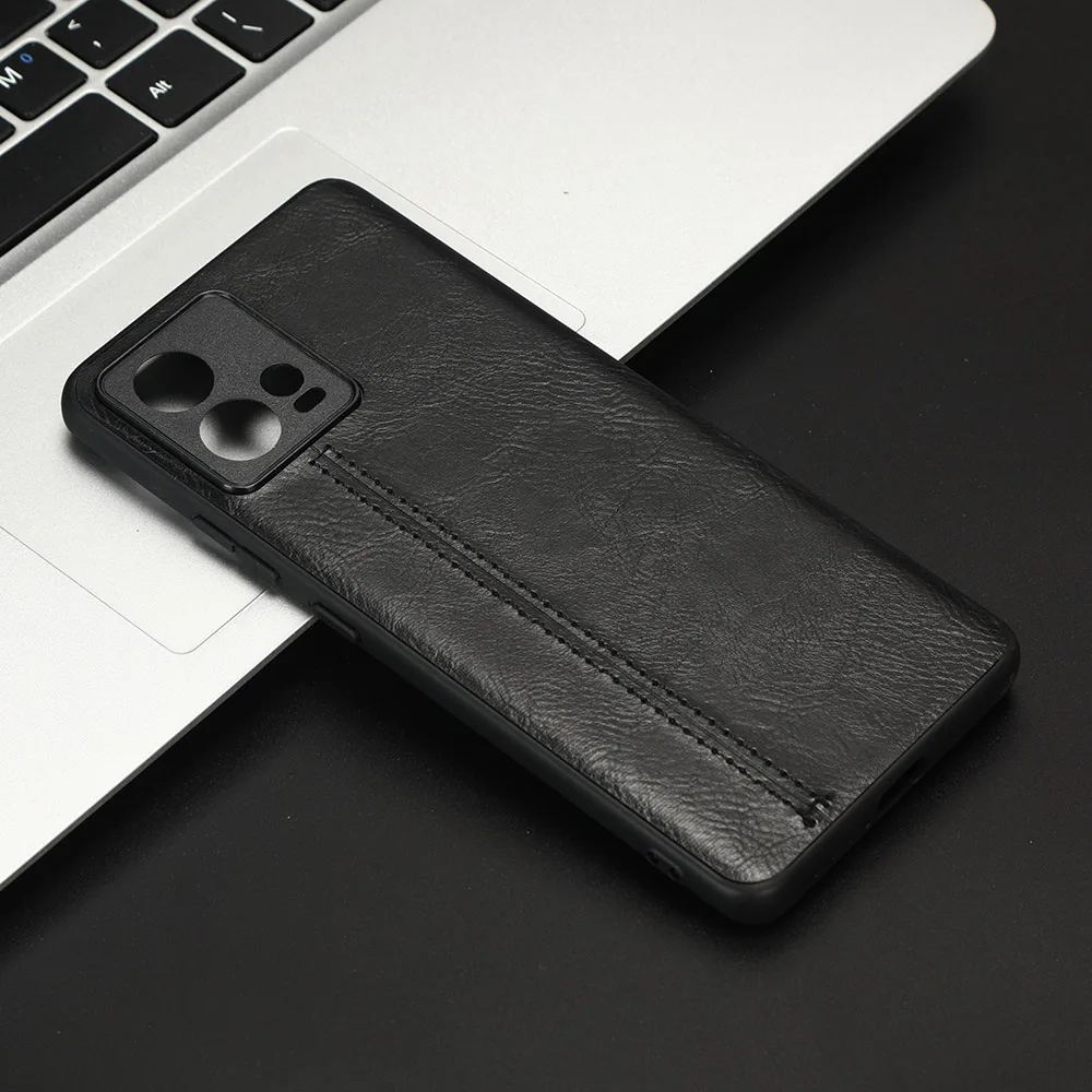 For Motorola Moto Edge 30 Fusion Case Suture Soft Edge PU Leather Hard Phone Cover For Motorola Moto Edge 30 Fusion Case