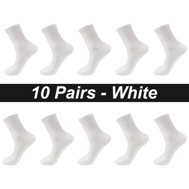 10Pairs/Lot Men Combed Cotton Socks Black Casual Business Breathable High Quality Man Sock New For Male Plus Size EU38-48 - Image 13