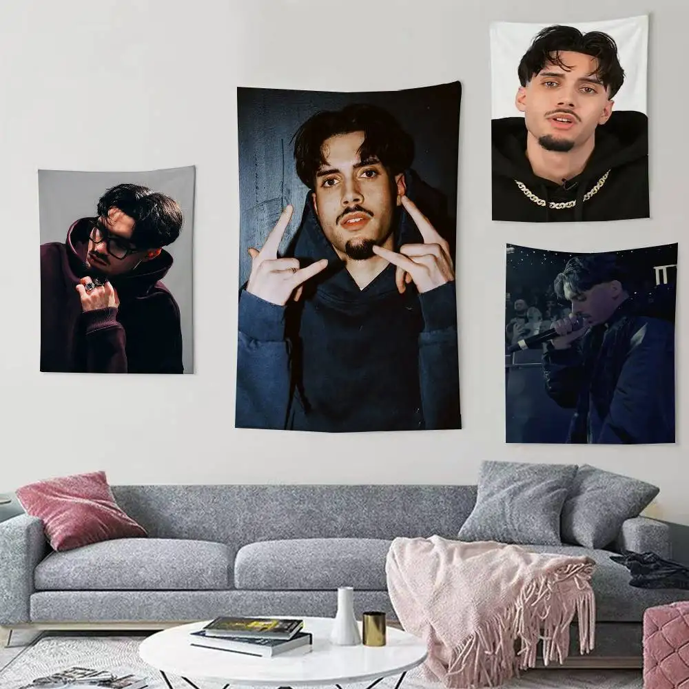 

Rapper R-RNBOI Flags Wall Hanging Background Art Banner for Bedroom Home Outdoor Decor