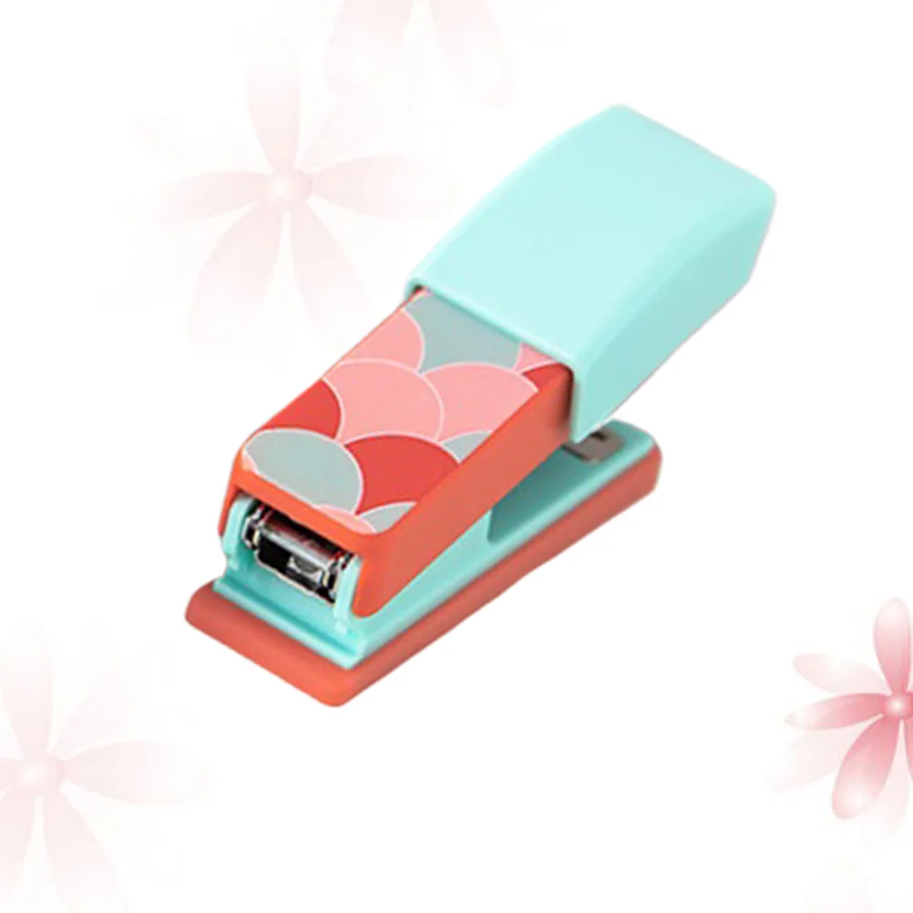 

1PC Premium Mini Stapler Portable Manual Stapling Machine for Office ABS Stainless Steel Lightweight Compact