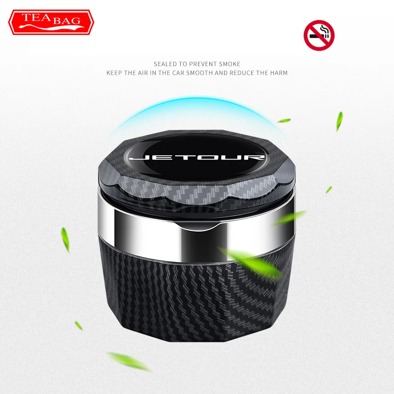 Car Ashtray For Chery Jetour X70 X70S X90 Portable Led Cars Cup Holder Auto Ashtray Cigarette Holder Box Interior Accessories