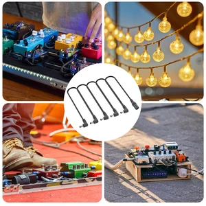 MIWAYER-Daisy Chuỗi Cáp 1A 2-10 Cách hiệu ứng guitar, Bộ điều hợp thực phẩm, 9V DC, 1A, Trung tâm củng cố, im lặng, tiêu cực 12 Bàn chân thực phẩm cáp bán hàng chính - №1