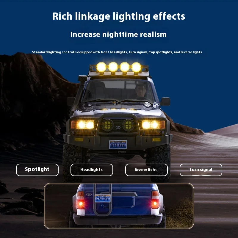 Fms 1:10 Lc80pro V2 ブラシレスクライミング Rc 車両 Fcx10 シミュレーションオフロードおもちゃ男の子のための高速と低速