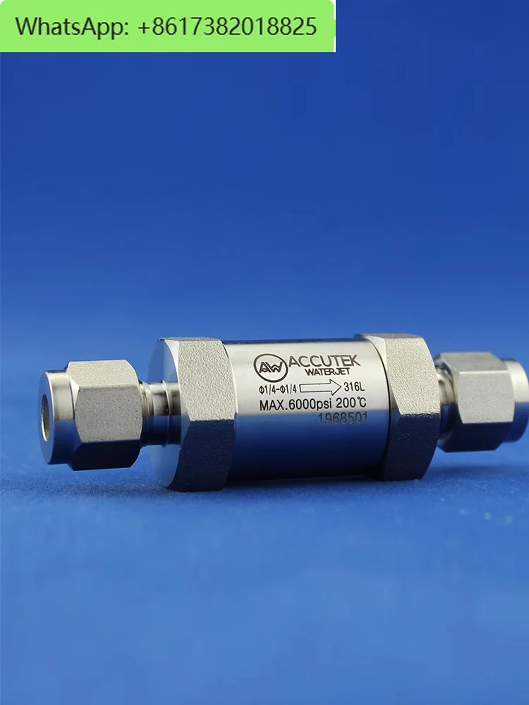 AW316 High Pressure Ferrule Check Valve 2-point High Temperature Check Valve Gas Liquid Pipeline Check Valve 6mm