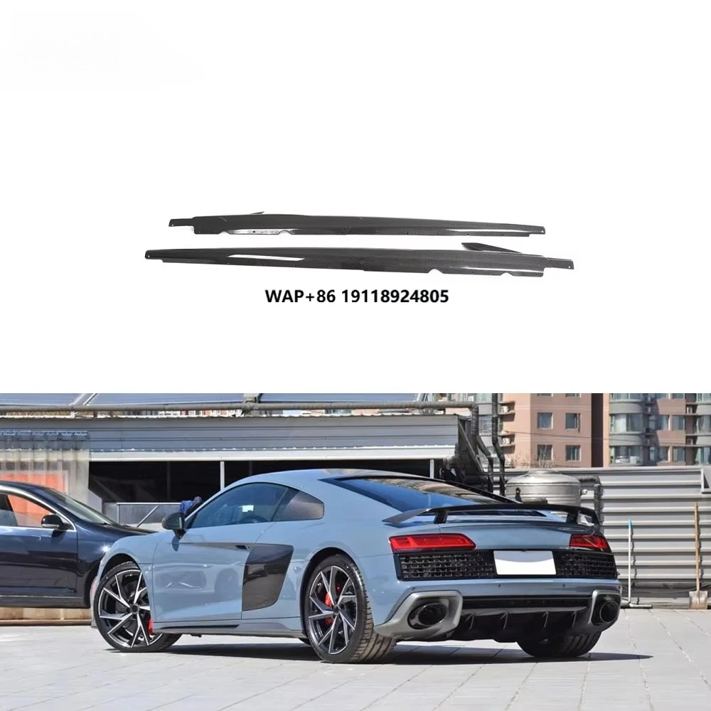 

High Quality Dry Carbon Fiber R8 V10 Auto Side Skirt Winglets For R8 V10 Performance Coupe 2-door 2023