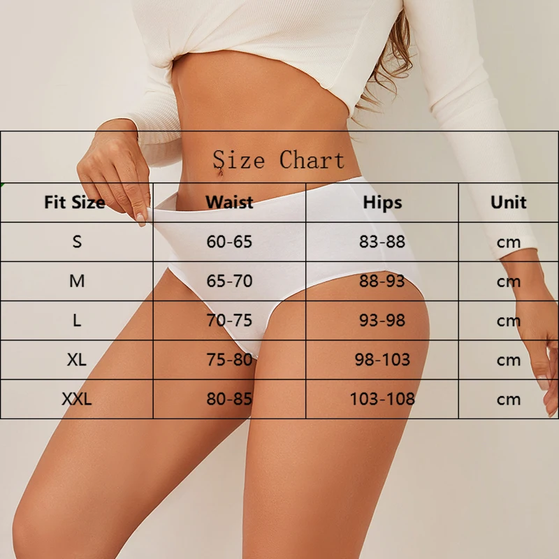FINETOO 5Pcs Cotton Panties Women High Waist Briefs Seamless Underwear Breathable Underpants Solid Color Panty S-2XL Intimates - Image 6