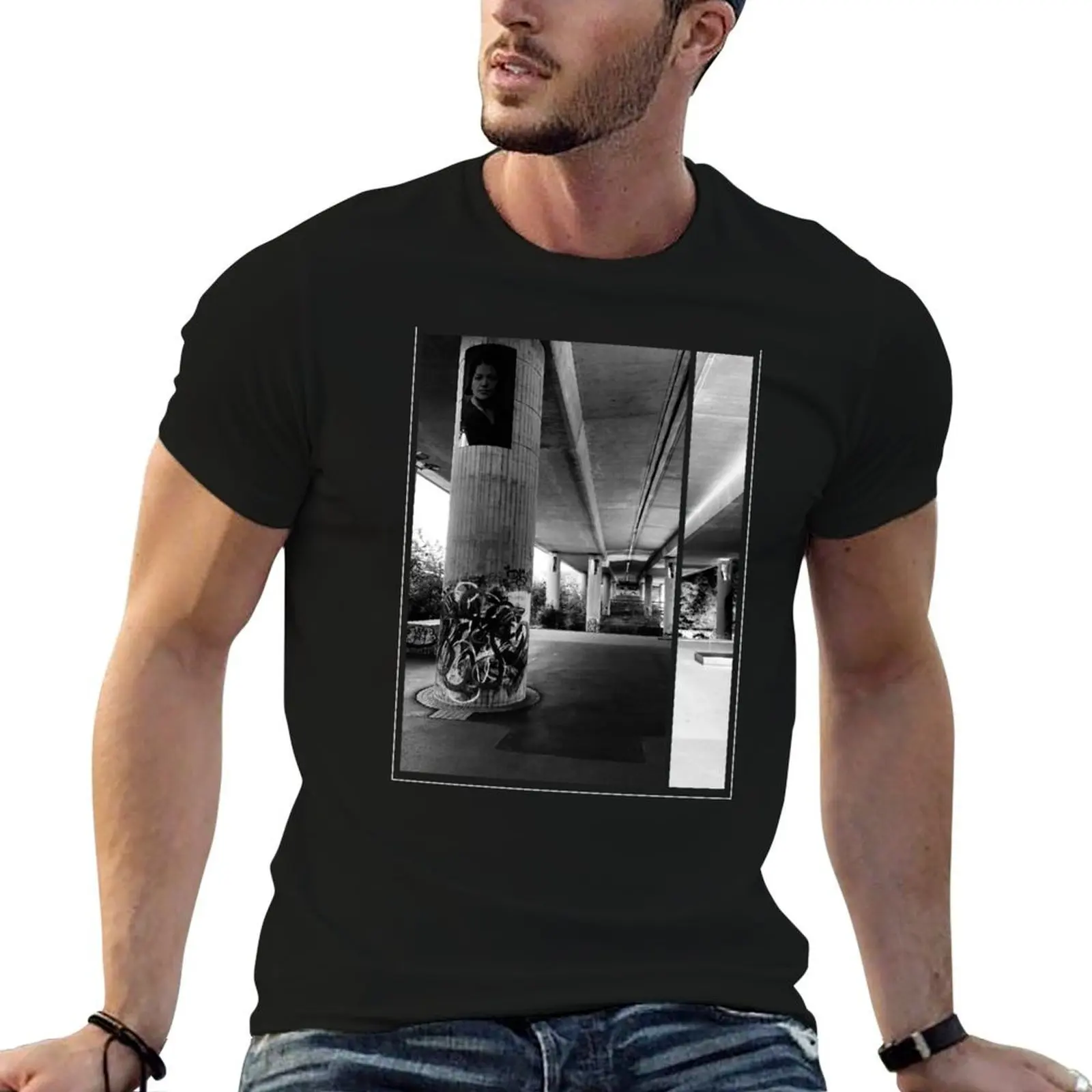 UDB Neheim Skating under the Ruhr M?hne Neheim Beton bridge T-Shirt for a boy cute clothes plain t shirts men