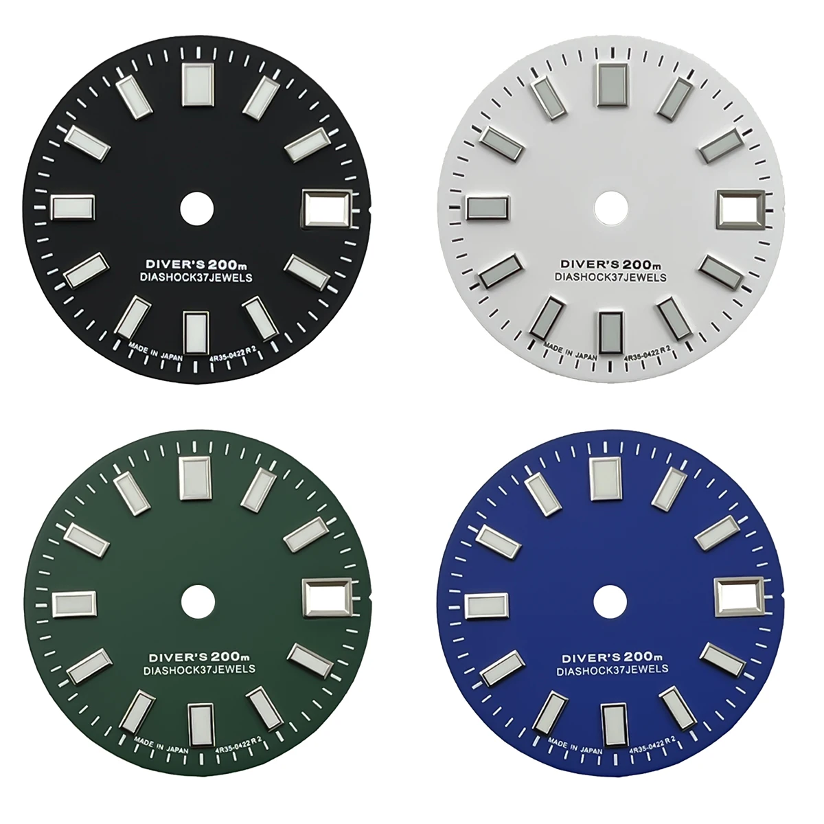 

New NH35 Dial/NH34 Dial S logo 28.5mm Green Luminous Single Date Mechanical Dial for Seiko mods parts