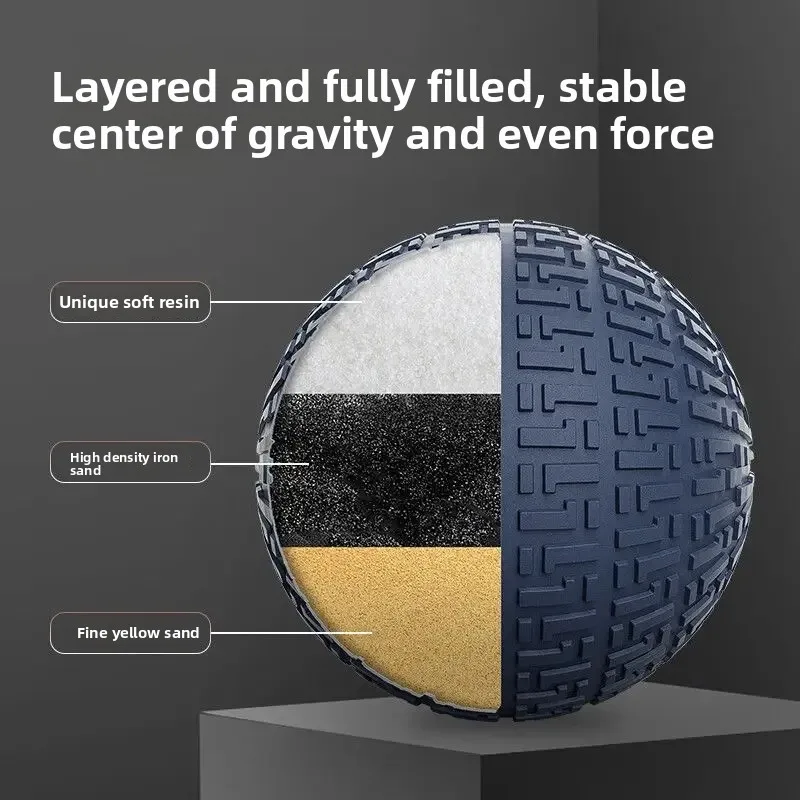 Non‑Elastic Soft Slam Wall Ball, Gravity Floor Smash Ball for Yoga Crossfit, Endurance Power Training Body Building Workout Gear