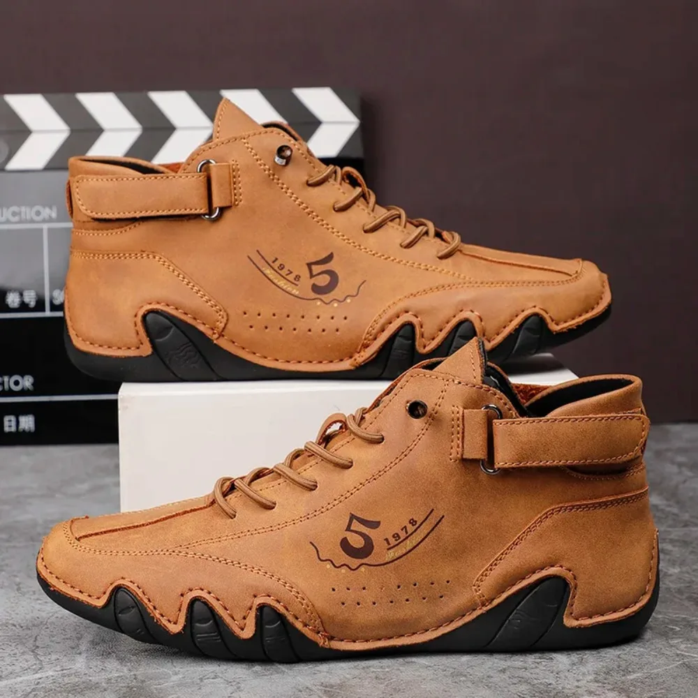 

New Fashion Men Leather Shoes Casual Loafers High Quality Classic Designer Moccasin Comfortable Comfy Breathable Driving Shoes