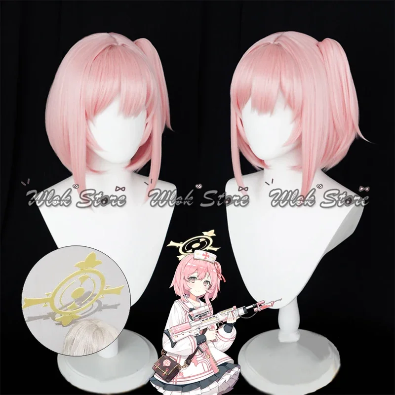 

Anime Game Blue Archive Sumi Serina Cosplay Halo Wig Heat Resistant Pink Hair Synthetic Wig Women Halloween Party Roleplay Props