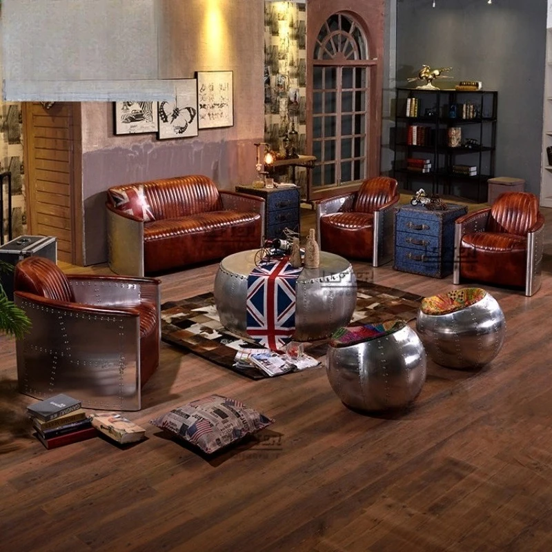 bar sofa, whiskey bar sofa, leather retro sofa