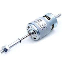 Long Shaft Thread Screw 775 DC Motor 12V24V Universal Torque Low Noise M4 Double Shaft DIY Fan Model