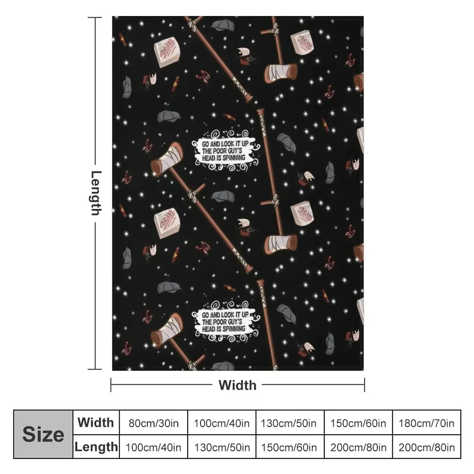 Newsies Forever (black) Throw Blanket