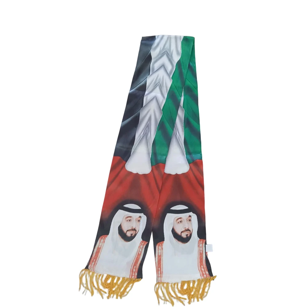 Directly Delivery 100% Stain National Day celebrate United Arab Emirates Flags Scarf