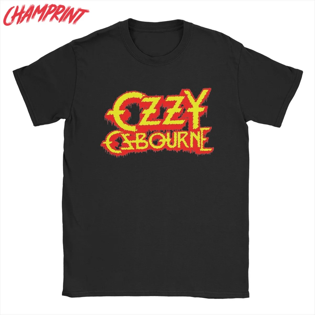 Men Rock Band Ozzy Osbourne T Shirt 100% Cotton Clothing Leisure Short Sleeve Crew Neck Tee Shirt New Arrival T-Shirt