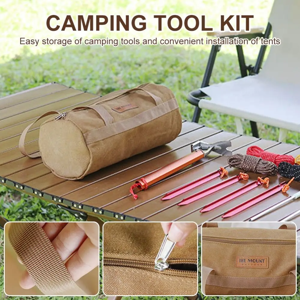 

Large Capacity Camping Tools Storage Bag Lightweight with Long Handle Camping Tool Organizer Breathable Waterproof