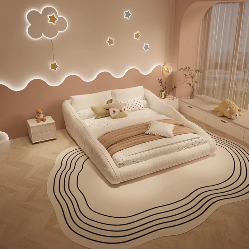 

King Size Bed Rail Guard Headboard 120x200cm Multifunctional Frames Bed Double Modern Muebles Para Dormitorio House Accessories