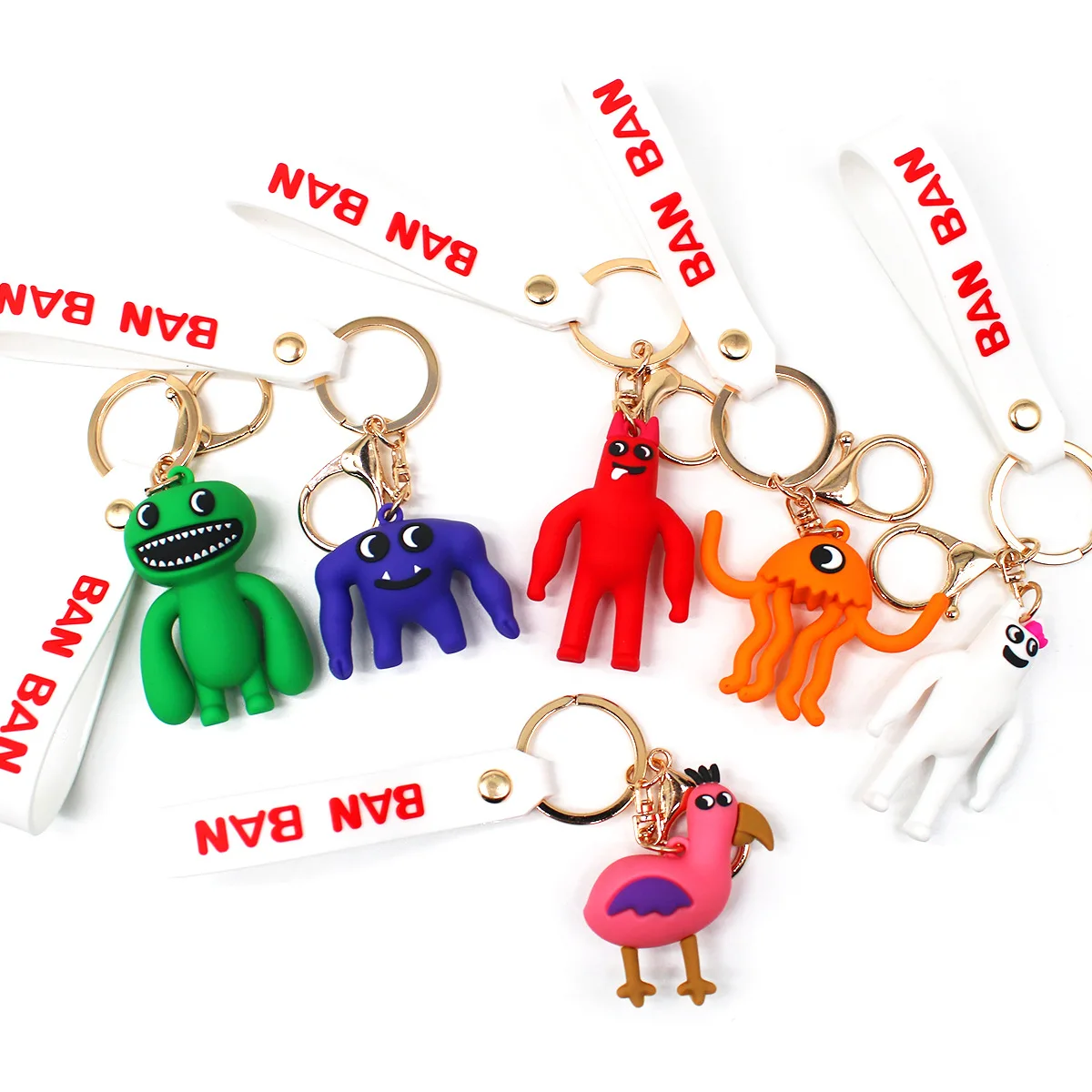 The new Garten Of Banban keychain pendant game animation monster PVC Keyring toys children's birthday gift and holiday gifts