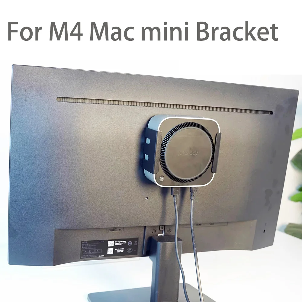 Monitor Bracket Stand For Apple Mac mini M4 pro 2024 Back Mounted Bottom Accessories Under Holder Desktop Rack Cooling