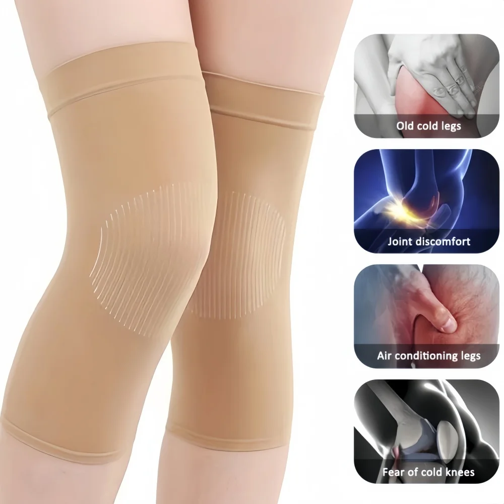 1Pair Summer Ultra Thin Knee Support Brace Sports Knee Pads Gym Running Protector Meniscus Arthritis Injury Ease Knee Pain