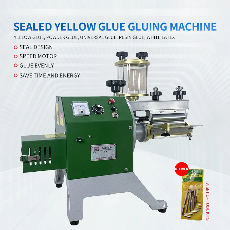 Paper Bag Gluing Machine Water Base Glue Stand-up Pouch Gluer Machine for Leather Belt