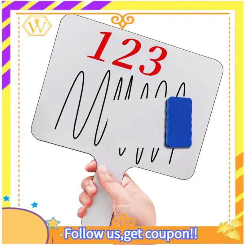 6 PCS Dry Erase Answer Paddle Dry Erase Boards White Board Double Sided Paddles Dry Erase Boards