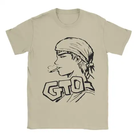 GTO Onizuka Eikichi gran maestro Onizuka camiseta de algodón puro para hombres camisetas divertidas camisetas con cuello redondo camisetas de manga corta estampadas