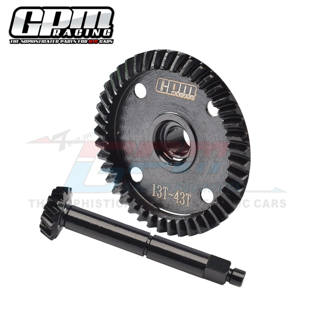 

GPM LOSI 1/8 LMT 4WD Solid Axle RC Car Steel 43T Center Differential Gear + 13T Transmission Pinion Gear LOS242040 +LOS242043